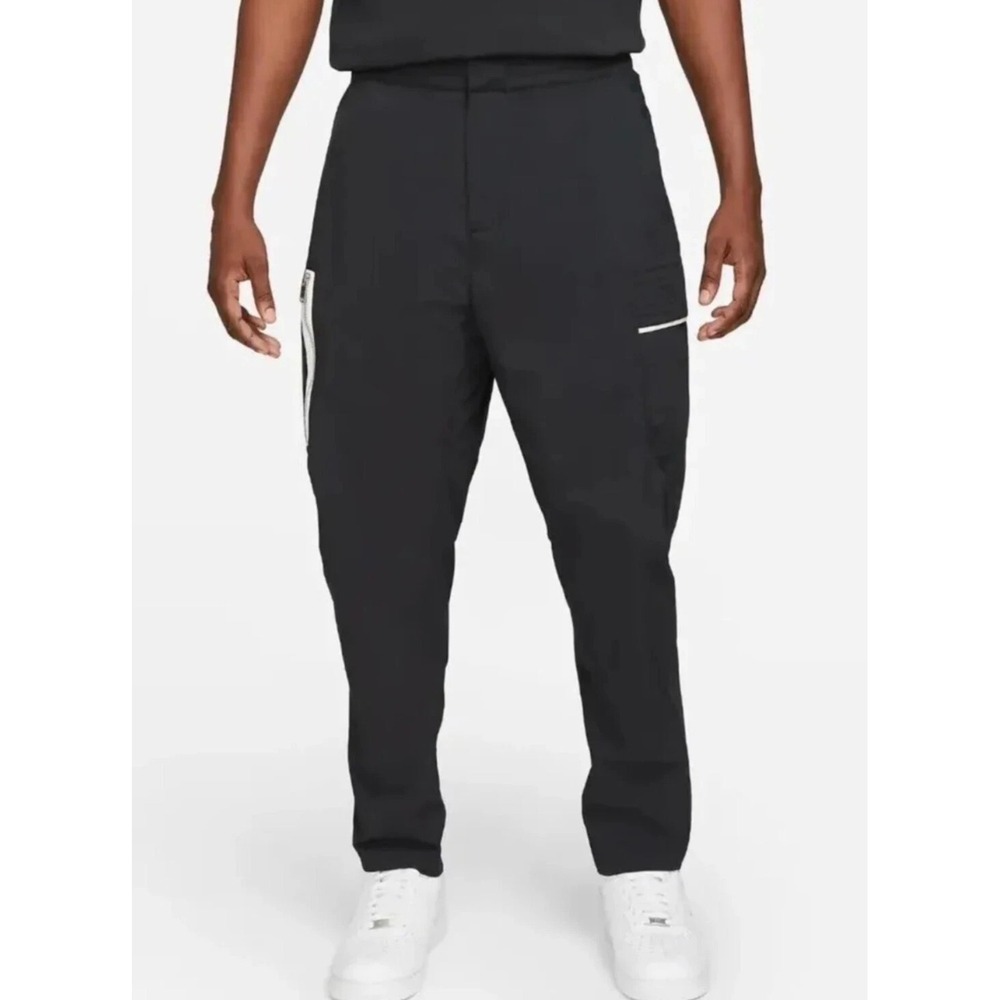 Nike Mens Tech Pack Cargo Pants Black Tapered Utility Trousers 32 M